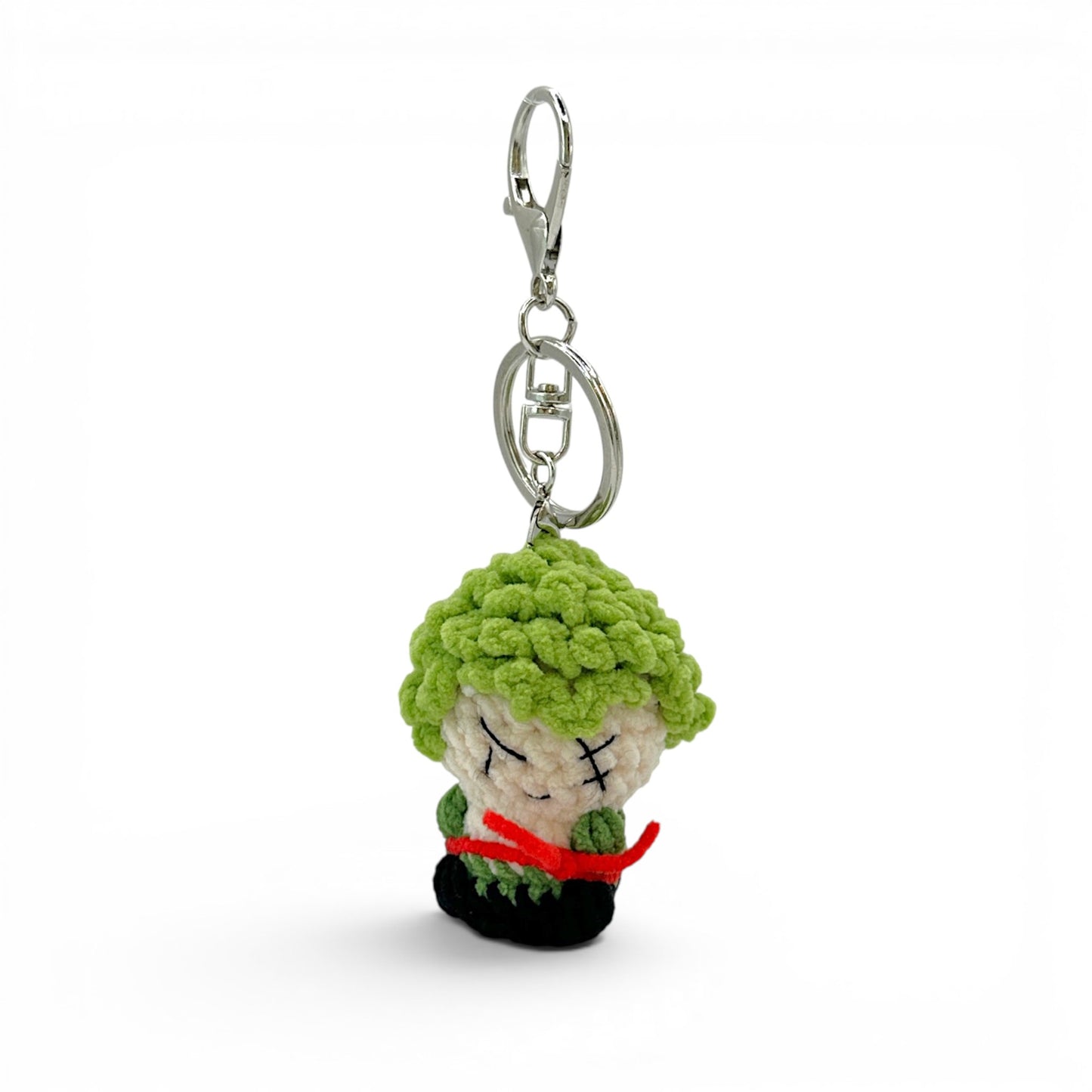 One Piece Monkey D. Luffy and Roronoa Zoro Crochet Keychain Bag Charm