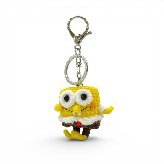 Sponge Bob Crochet Keychain Bag Charm