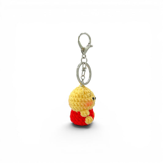 Winne the Pooh Shy Winne Crochet Keychain Bag Charm