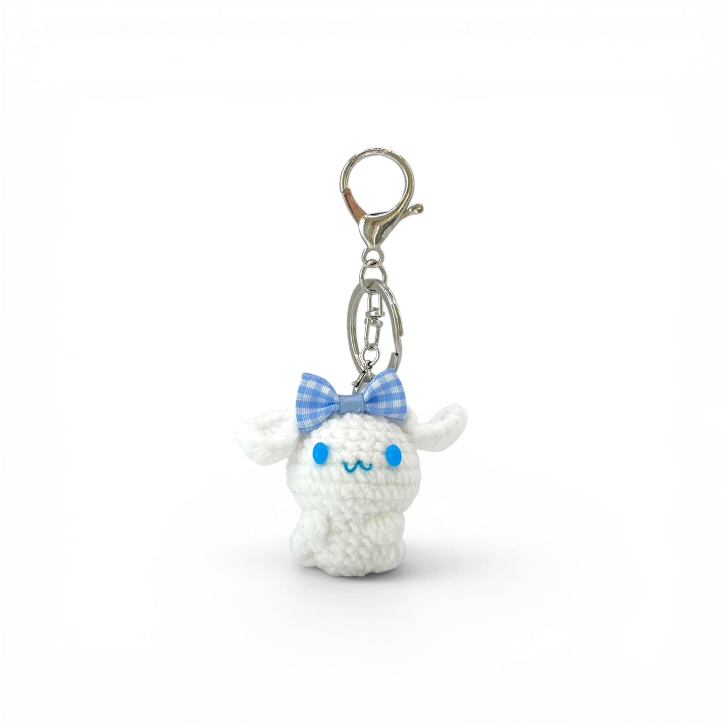 Cinnamon Roll Crochet Keychain Bag Charm