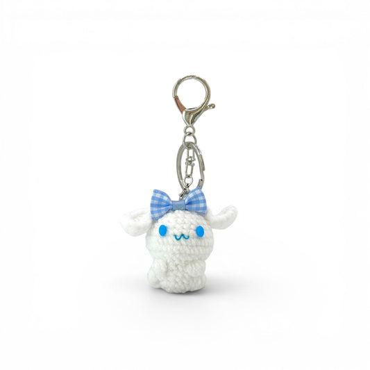 Cinnamon Roll Crochet Keychain Bag Charm