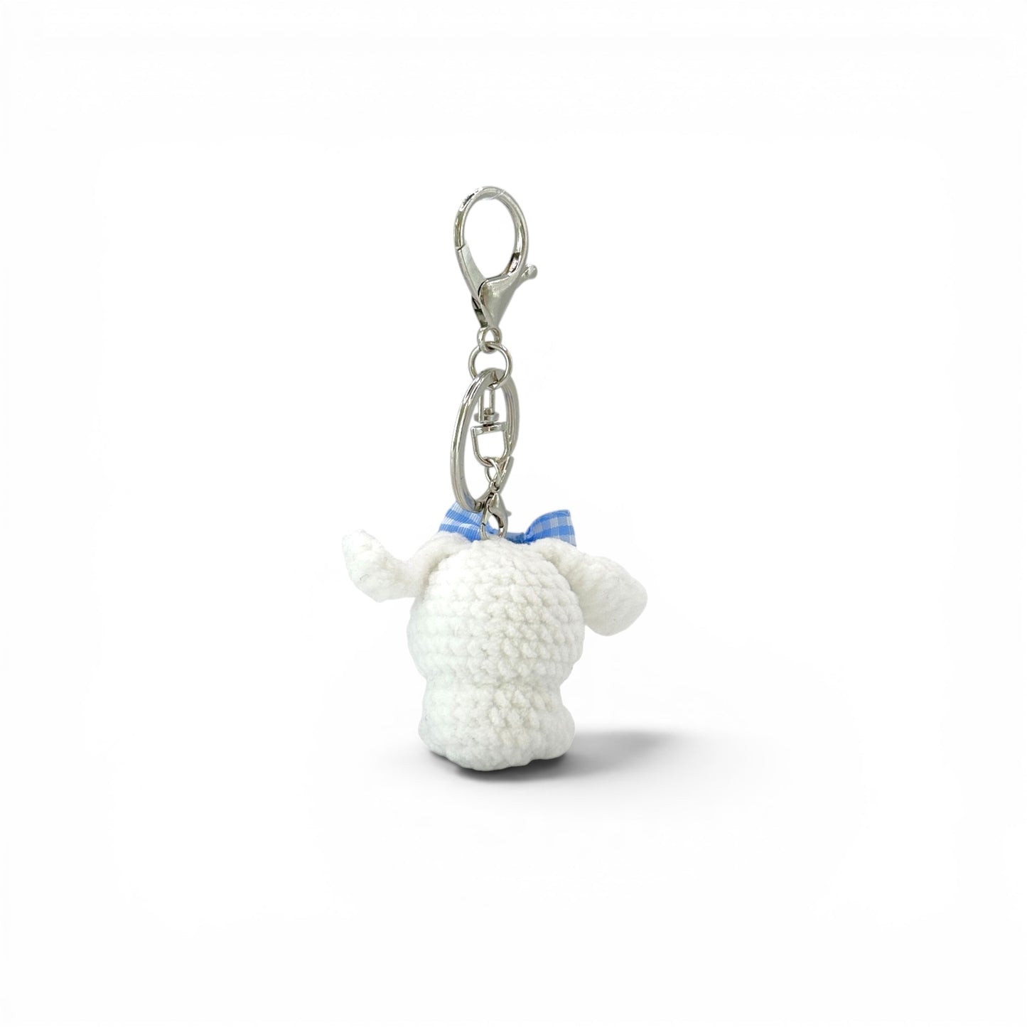 Cinnamon Roll Crochet Keychain Bag Charm