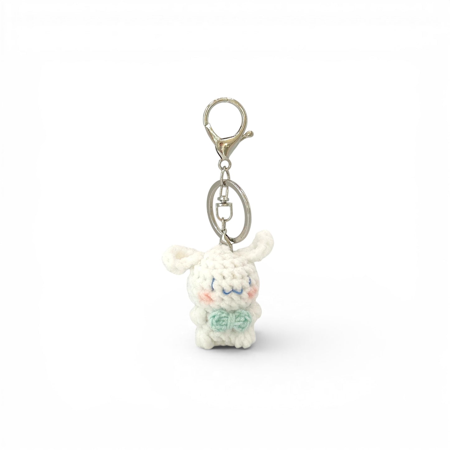 CinnamonRoll Crochet Keychain Bag Charm