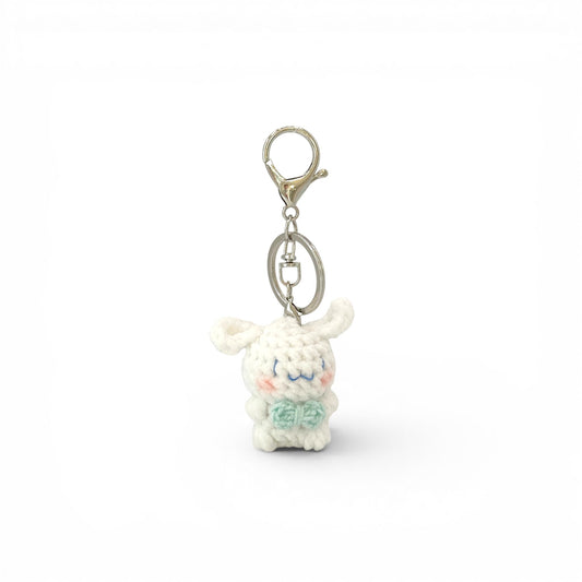 CinnamonRoll Crochet Keychain Bag Charm
