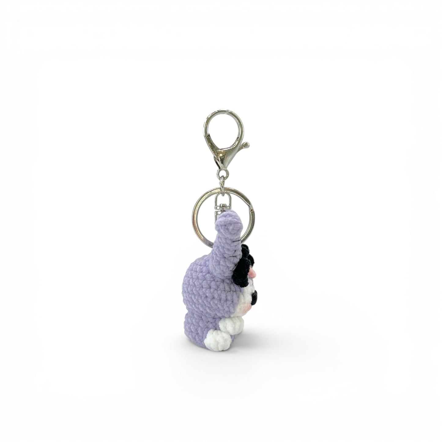 Kuromi Standing Ears Crochet Keychain Bag Charm