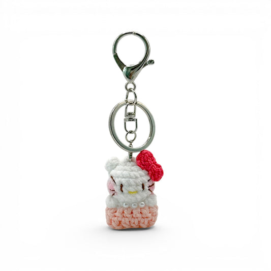 Hello Kitty Crochet Keychain Bag Charm