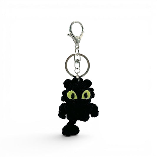 Toothless and Light Furry Crochet How to Train A Dragon Keychain Bag Charm