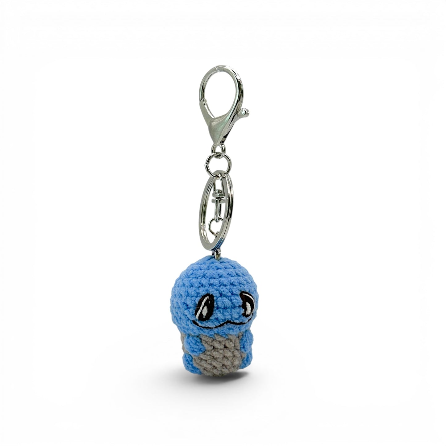Pokemon Pikachu Psyduck Bulbasaur Squirtle Crochet Keychain Bag Charm