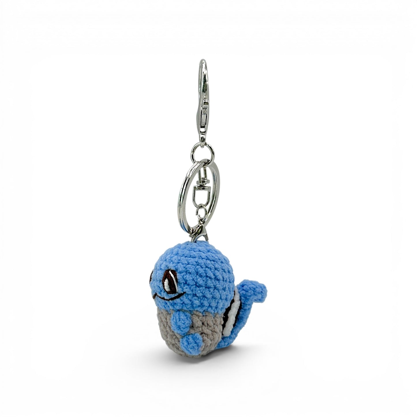 Pokemon Pikachu Psyduck Bulbasaur Squirtle Crochet Keychain Bag Charm