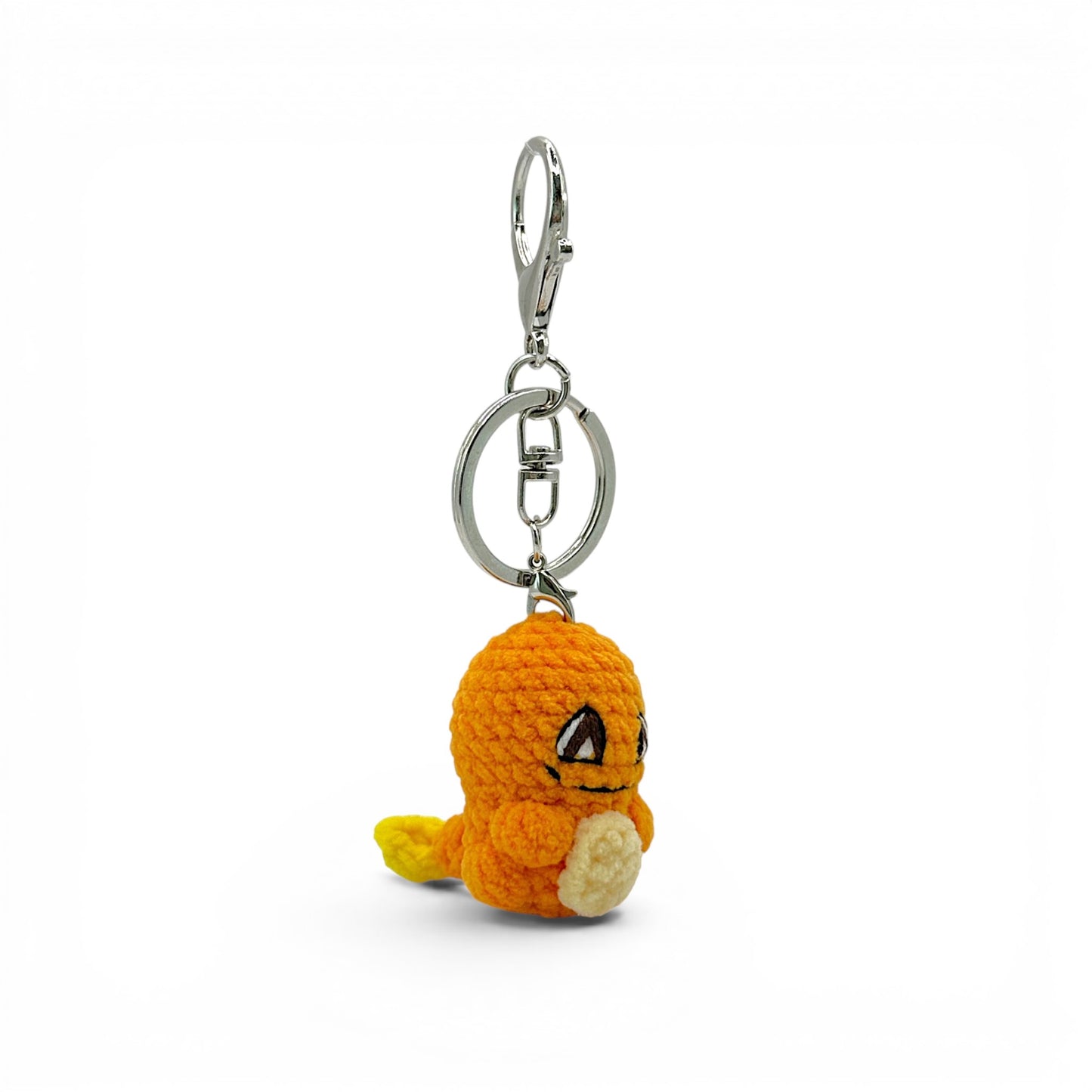 Pokemon Pikachu Psyduck Bulbasaur Squirtle Crochet Keychain Bag Charm