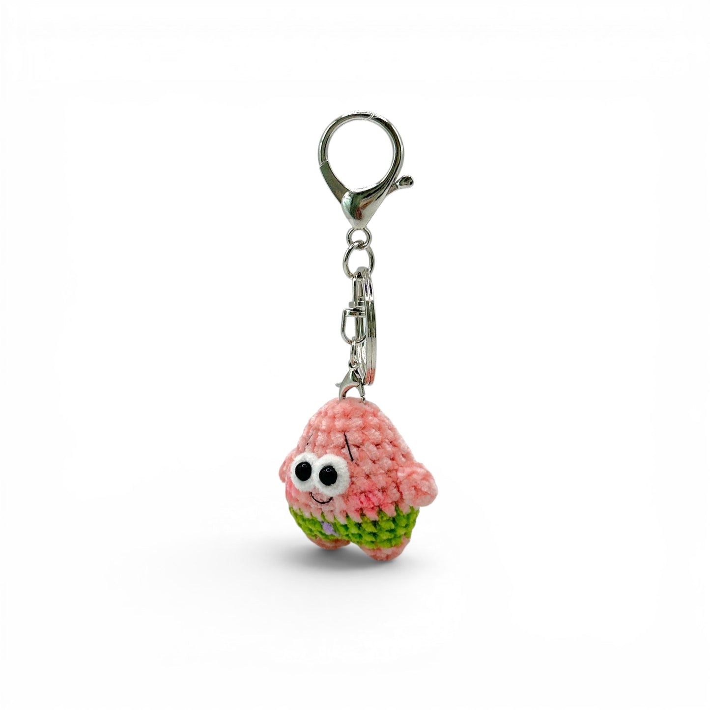 Spong Boss Characters Patrick Star Mr. Krabs Plankton Crochet Keychain Bag Charm