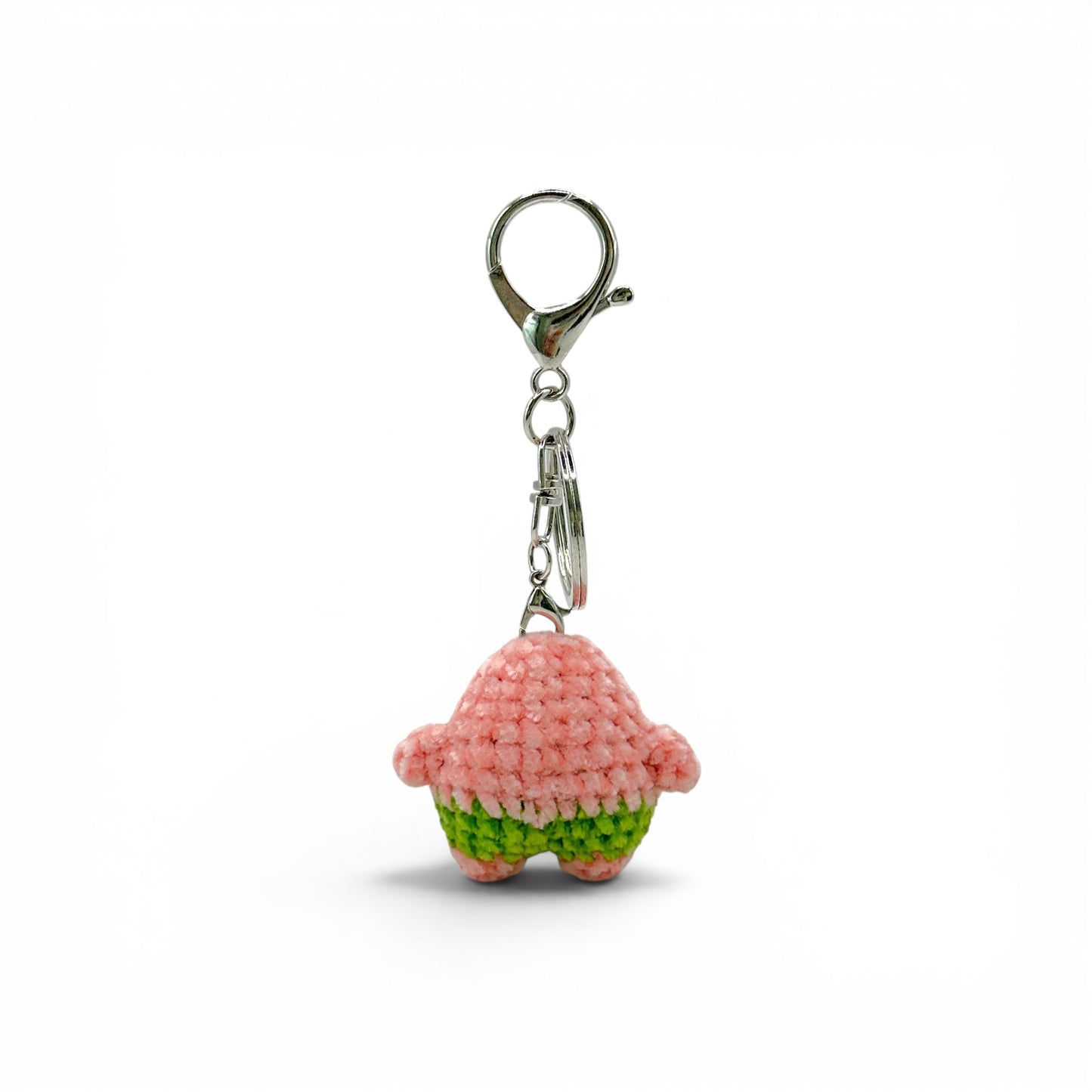 Spong Boss Characters Patrick Star Mr. Krabs Plankton Crochet Keychain Bag Charm