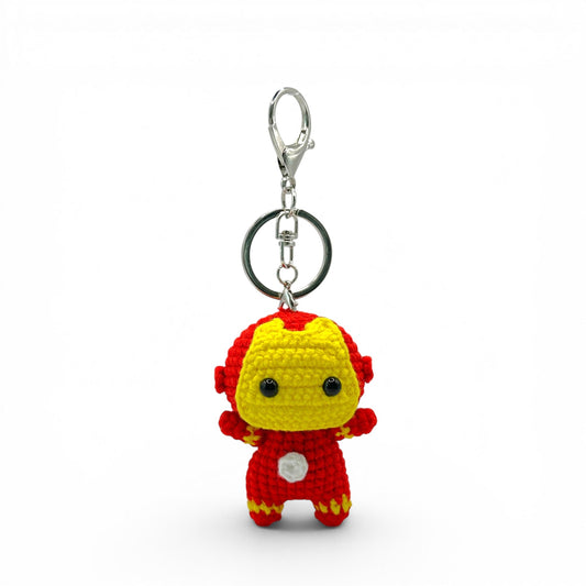 Marvel Star IronMan Crochet Keychain Bag Charm