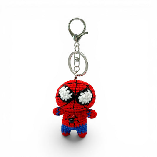 Marvel Star Spider Man Crochet Keychain Bag Charm