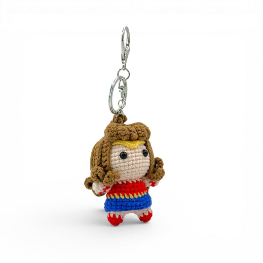 Marvel Star Wonder Women Crochet Keychain Bag Charm