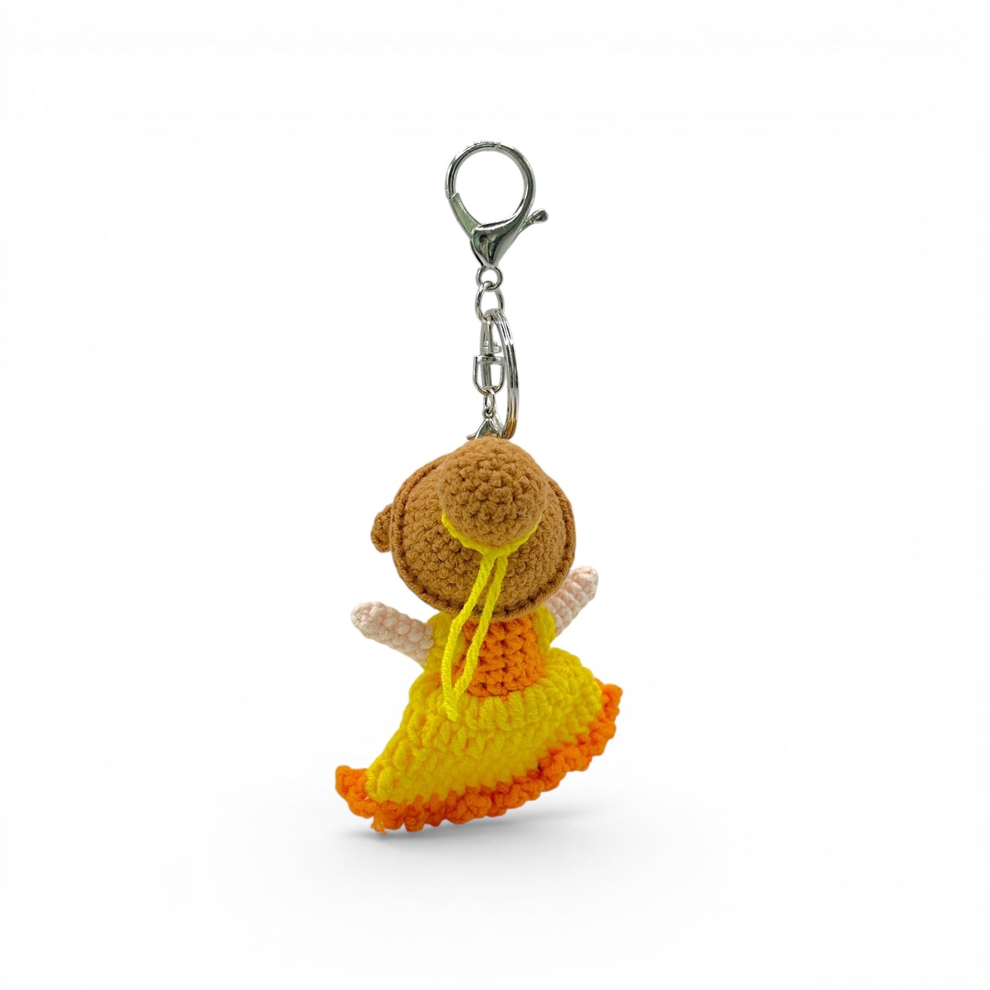 Disney Princess Cinderella and Belle Crochet Keychain Bag Charm