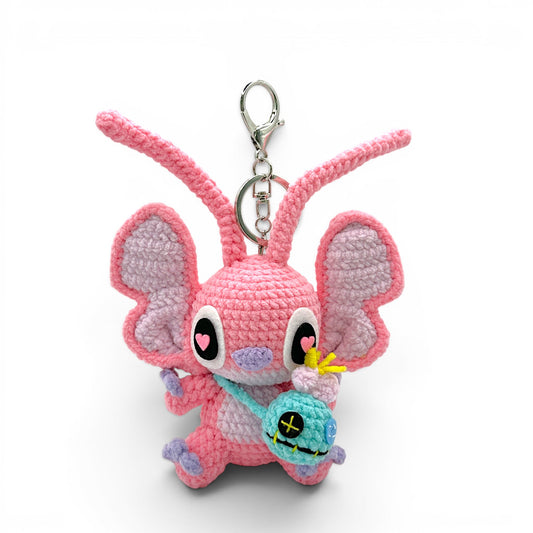 Angel Crochet Keychain Bag Charm