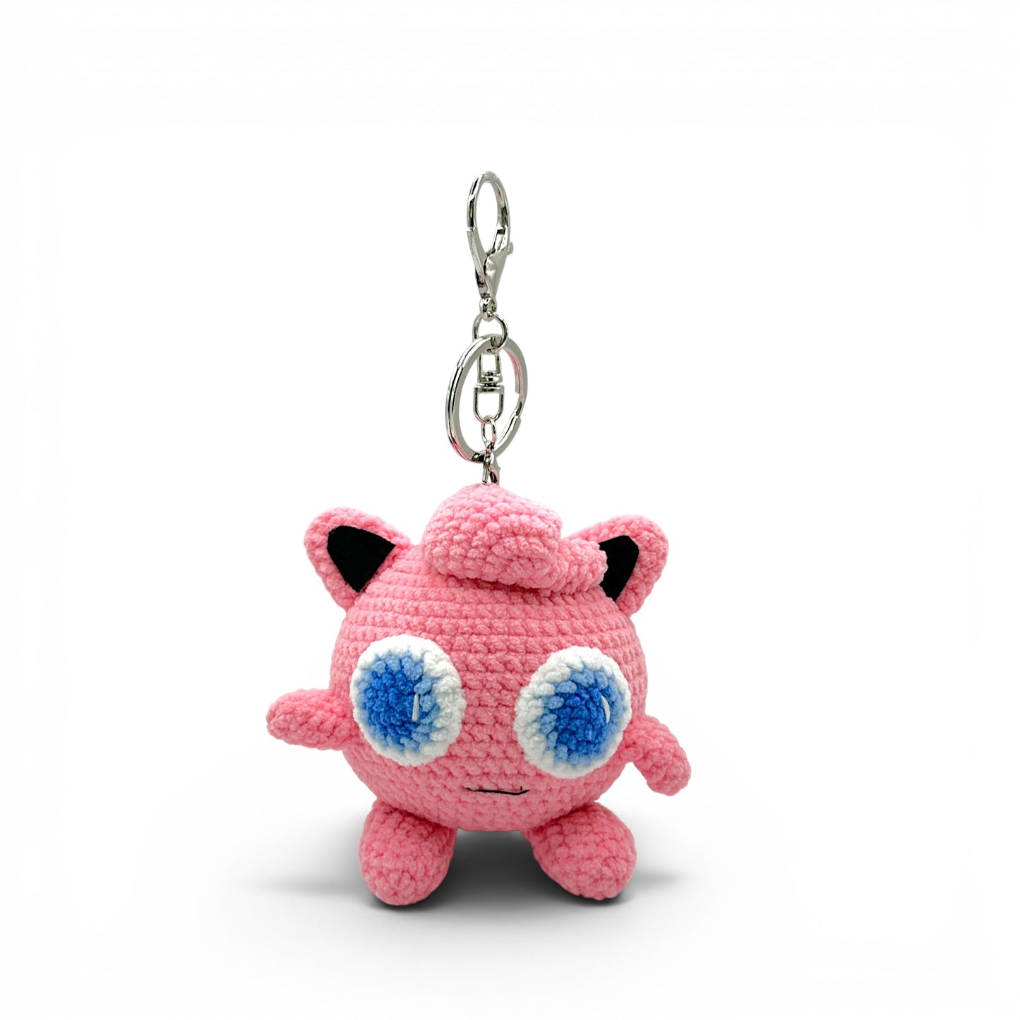 Jigglypuff Pokemon Crochet Keychain Bag Charm
