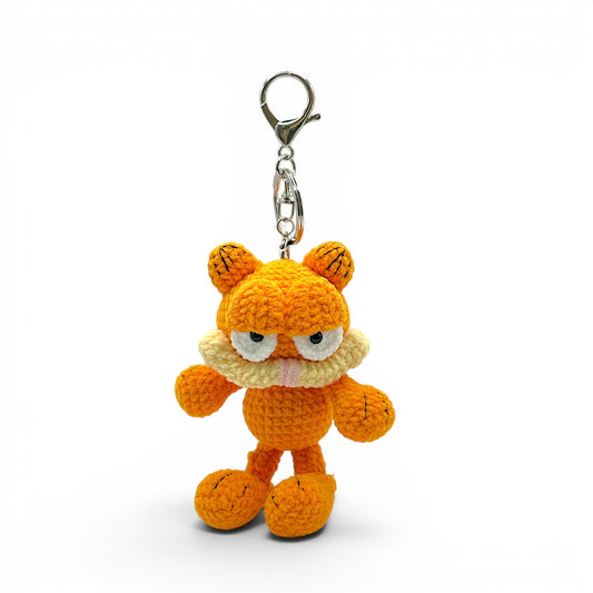Garfield Crochet Keychain Bag Charm