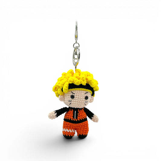 Naruto Uzumaki Crochet Keychain Bag Charm