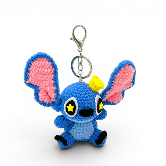 Stitch Crochet Keychain Bag Charm