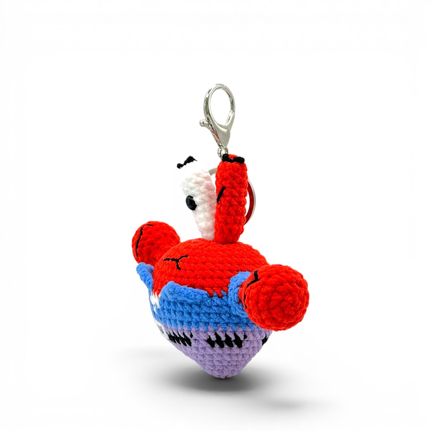 Mr. Krabs From Sponge Bob Crochet Keychain Bag Charm