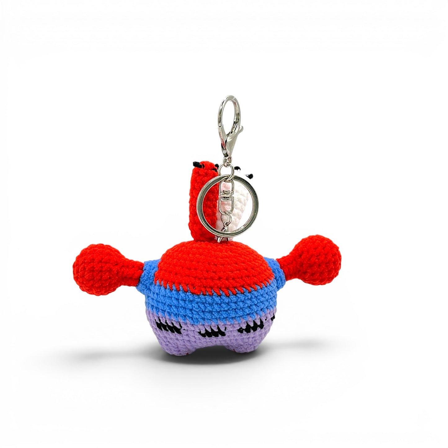 Mr. Krabs From Sponge Bob Crochet Keychain Bag Charm