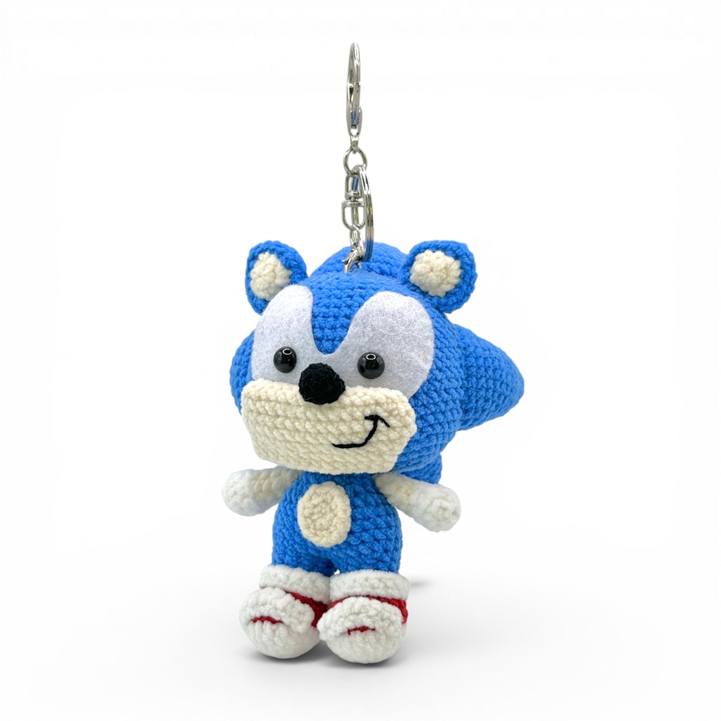 Sonic Crochet Keychain Bag Charm
