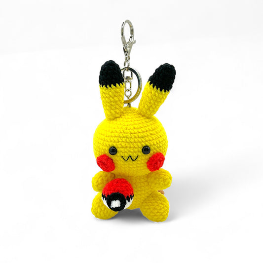 Pikachu Crochet Keychain Bag Charm