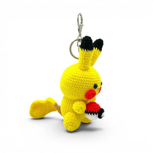 Pikachu Crochet Keychain Bag Charm