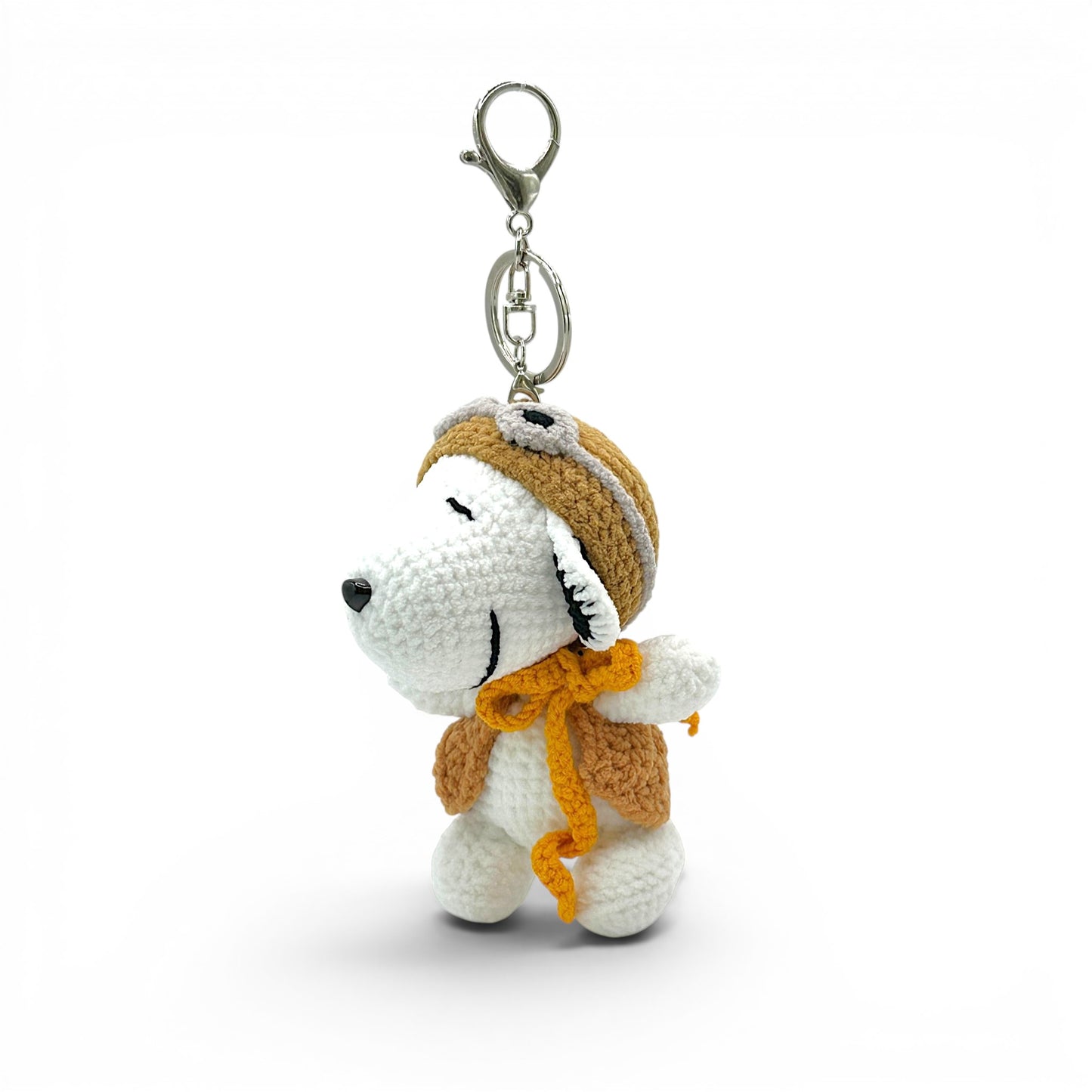 Snoopy Crochet Keychain Bag Charm