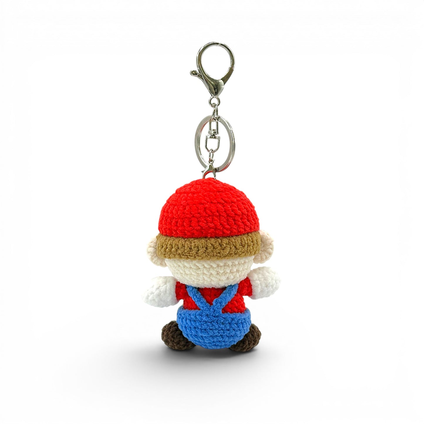 Mario and Luigi Crochet Keychain Bag Charm