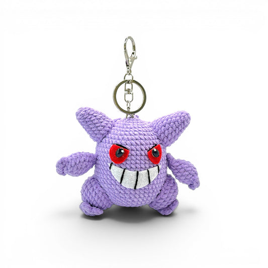 Gengar Pokemon Crochet Keychain Bag Charm