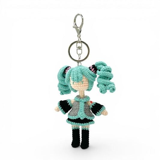 Hatsune Miku Crochet Keychain Bag Charm