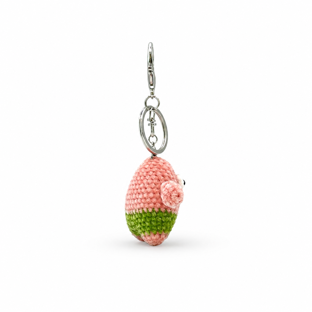 Patric Star Crochet Keychain Bag Charm