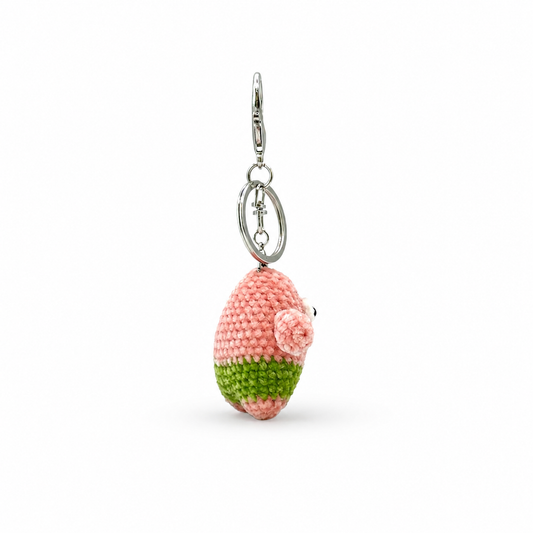 Patric Star Crochet Keychain Bag Charm