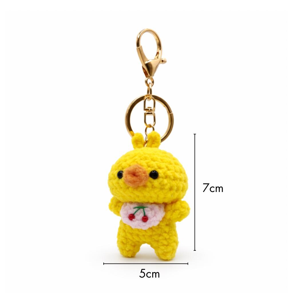 Bib Chick Crochet Keychain Bag Charm