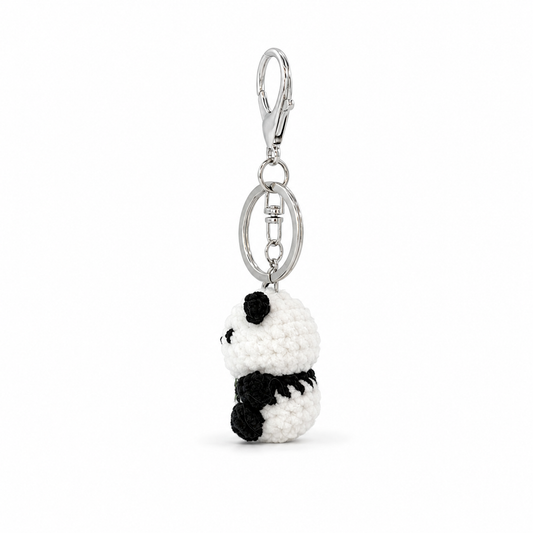 Gummy Panda Crochet Keychain Bag Charm