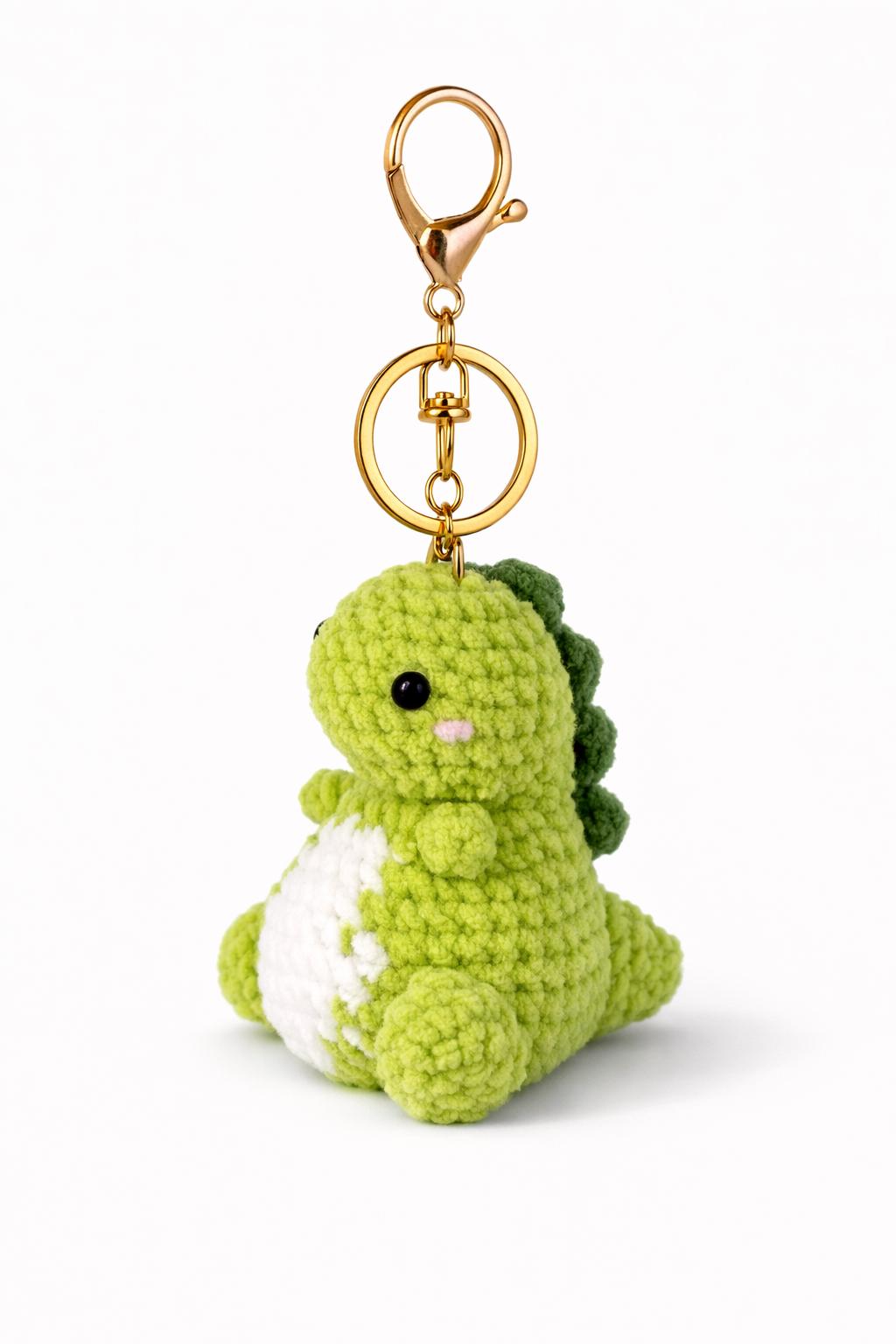 Dinosaur Crochet Bag Charm