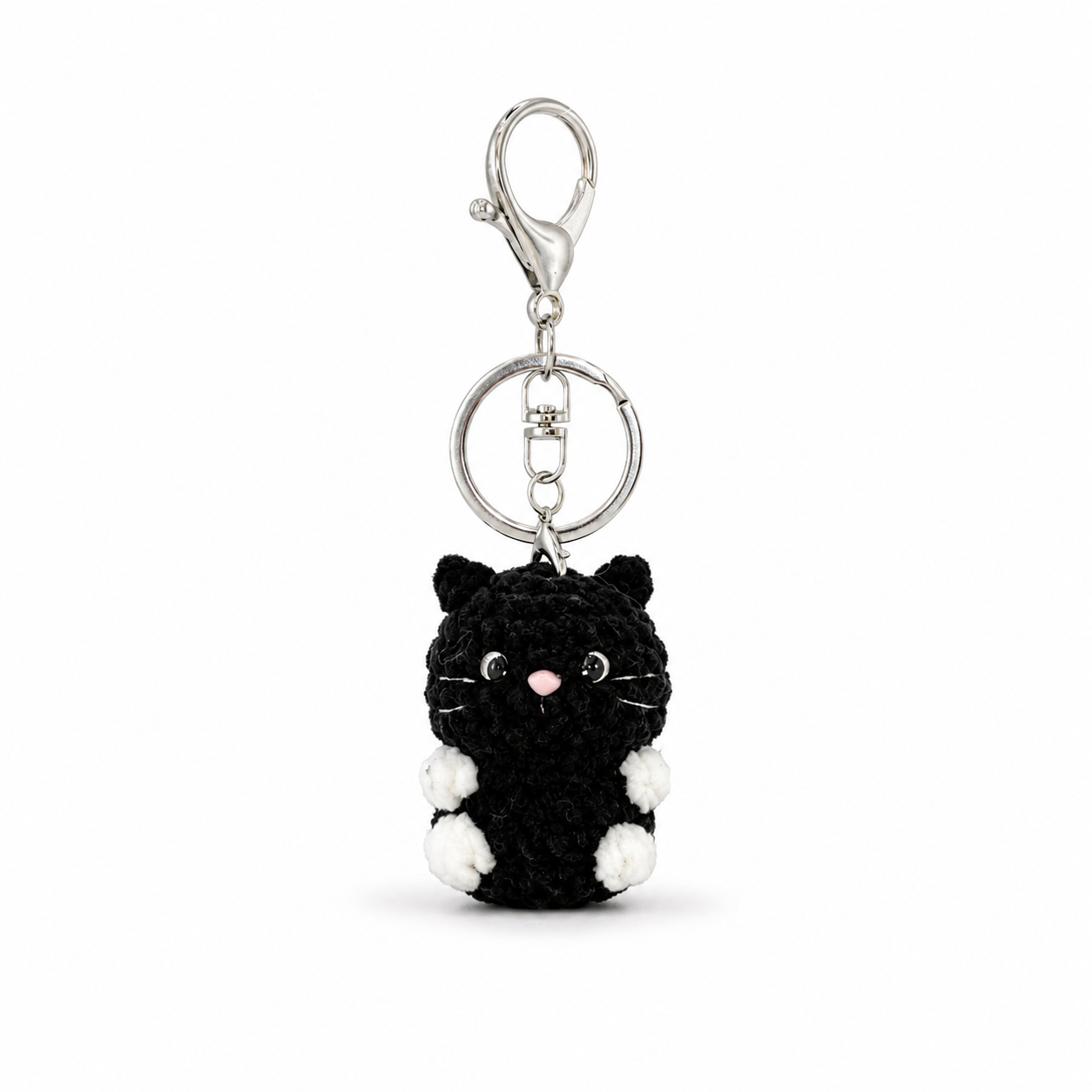 Gummy Cat Crochet Keychain Bag Charm