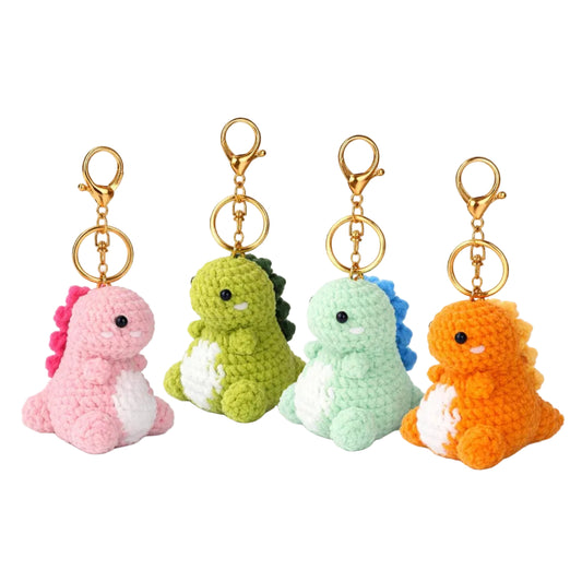 Dinosaur Crochet Bag Charm