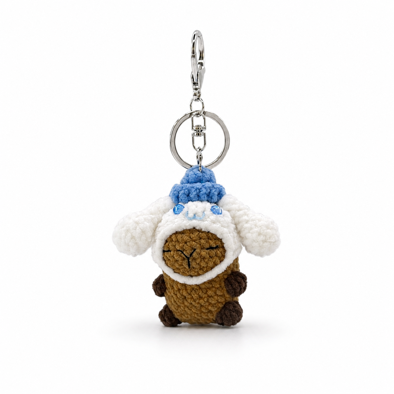 Capybara With Hats Crochet Keychain Bag Charm
