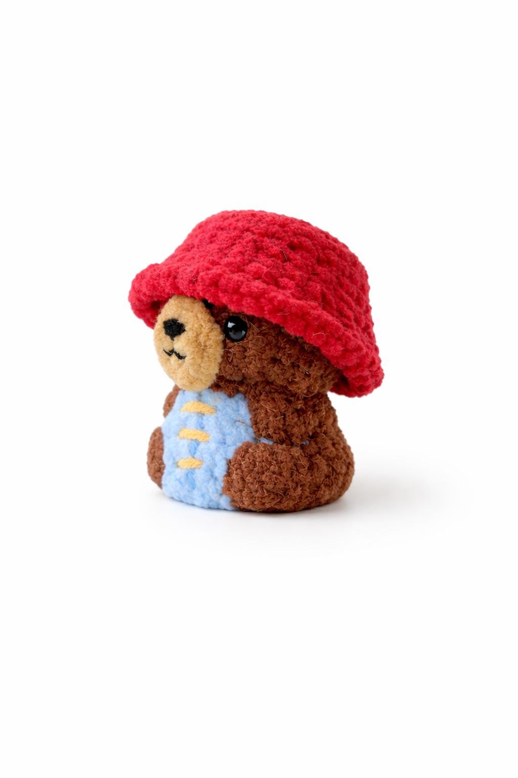 Paddington Bear Crochet Keychain Bag Charm