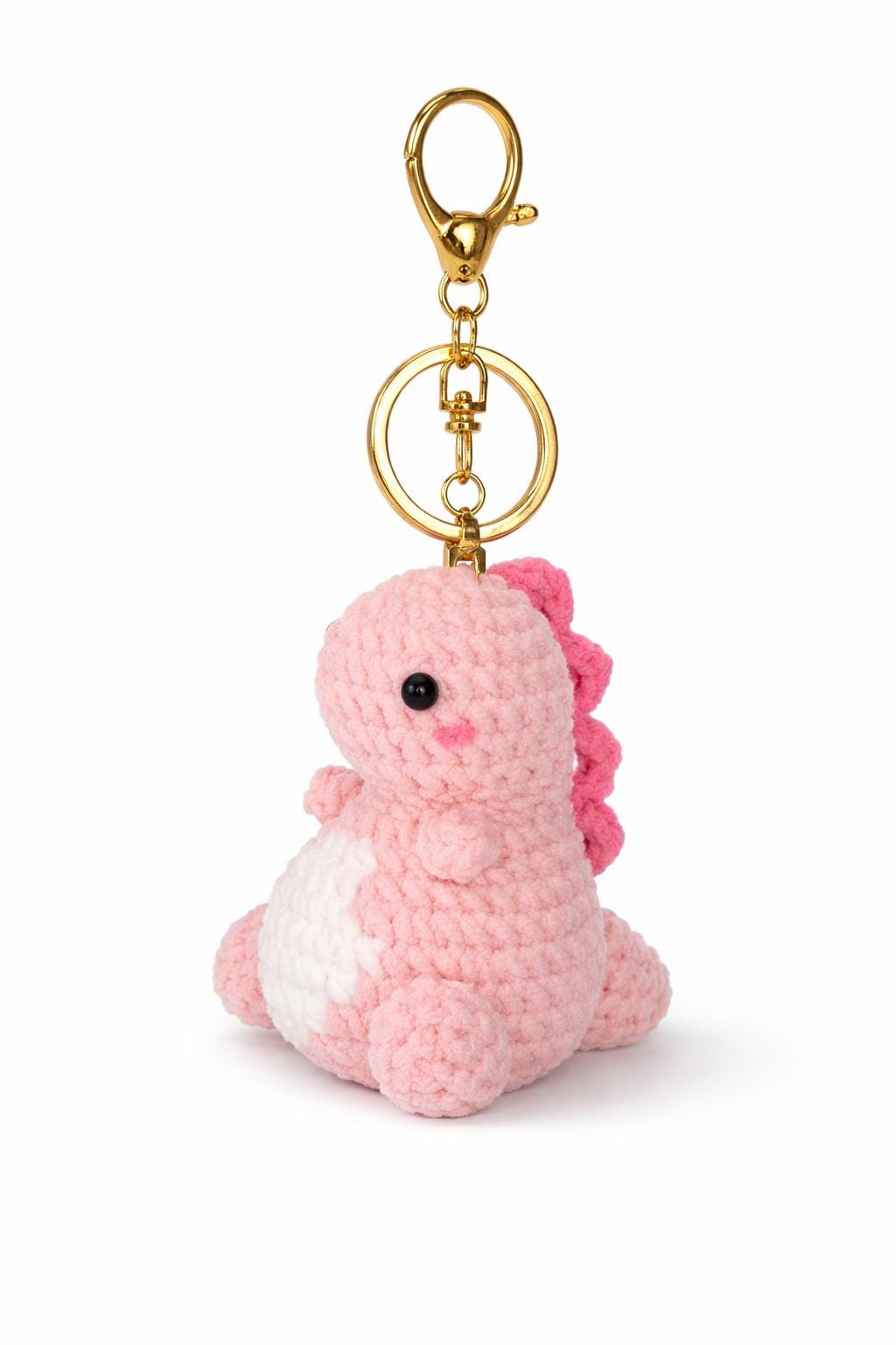 Dinosaur Crochet Bag Charm