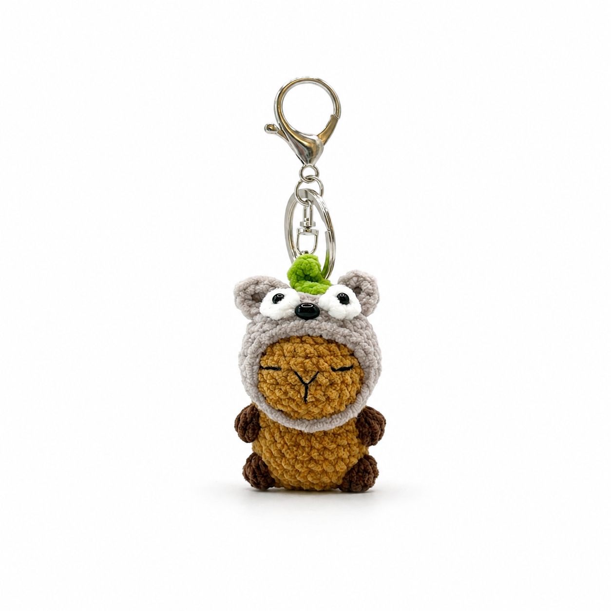 Capybara With Hats Crochet Keychain Bag Charm