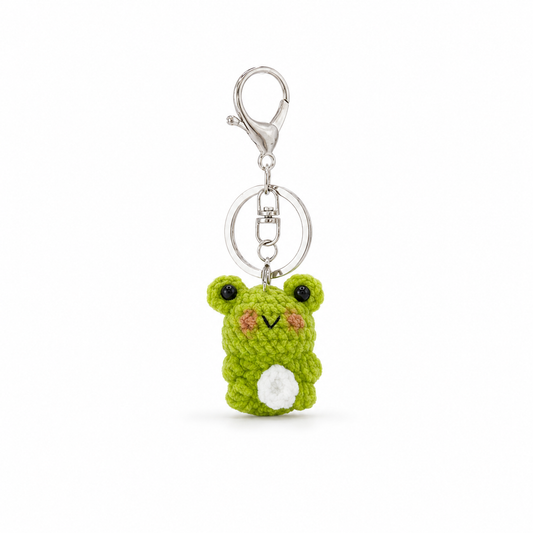 Gummy Frog Crochet Keychain Bag Charm