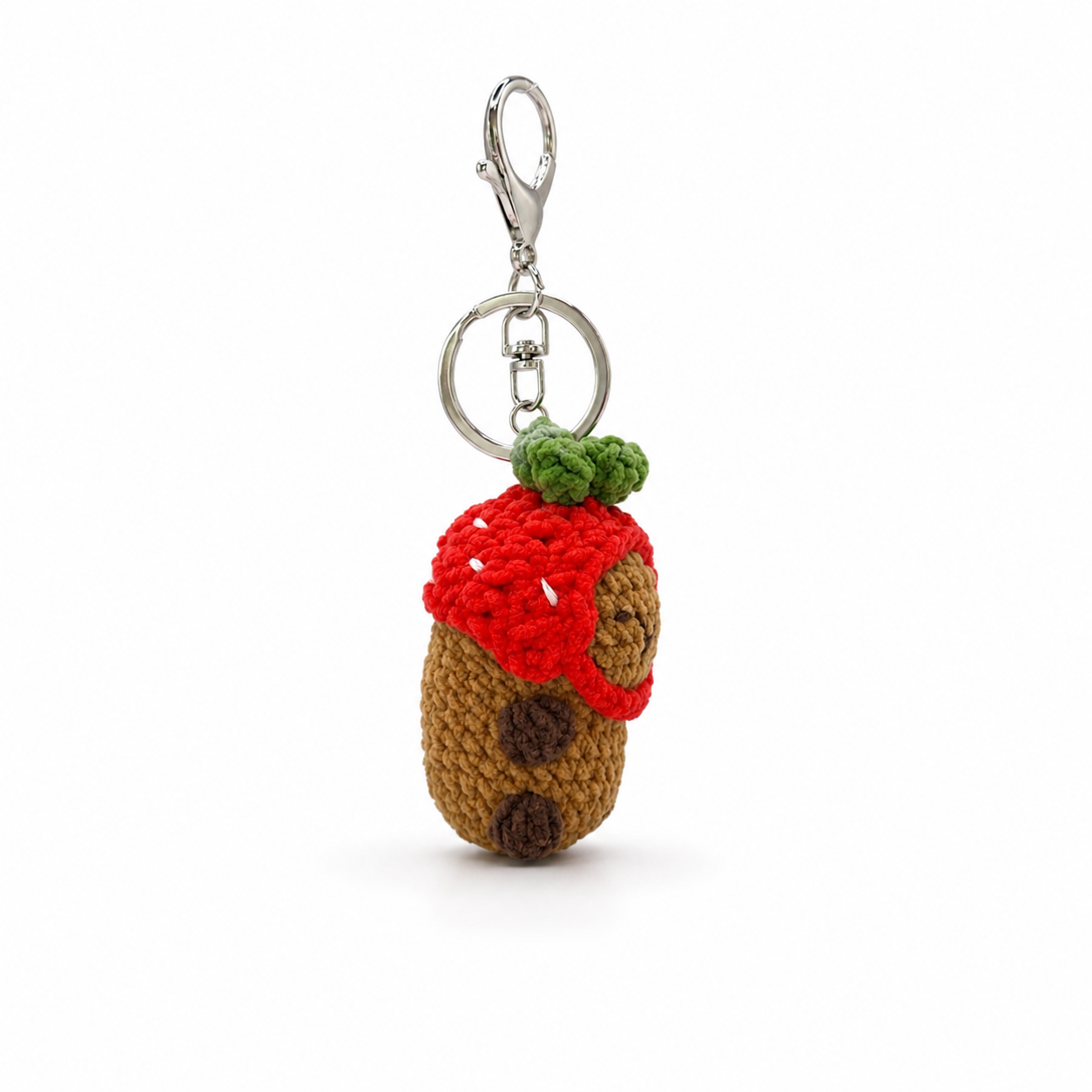 Capybara With Hats Crochet Keychain Bag Charm