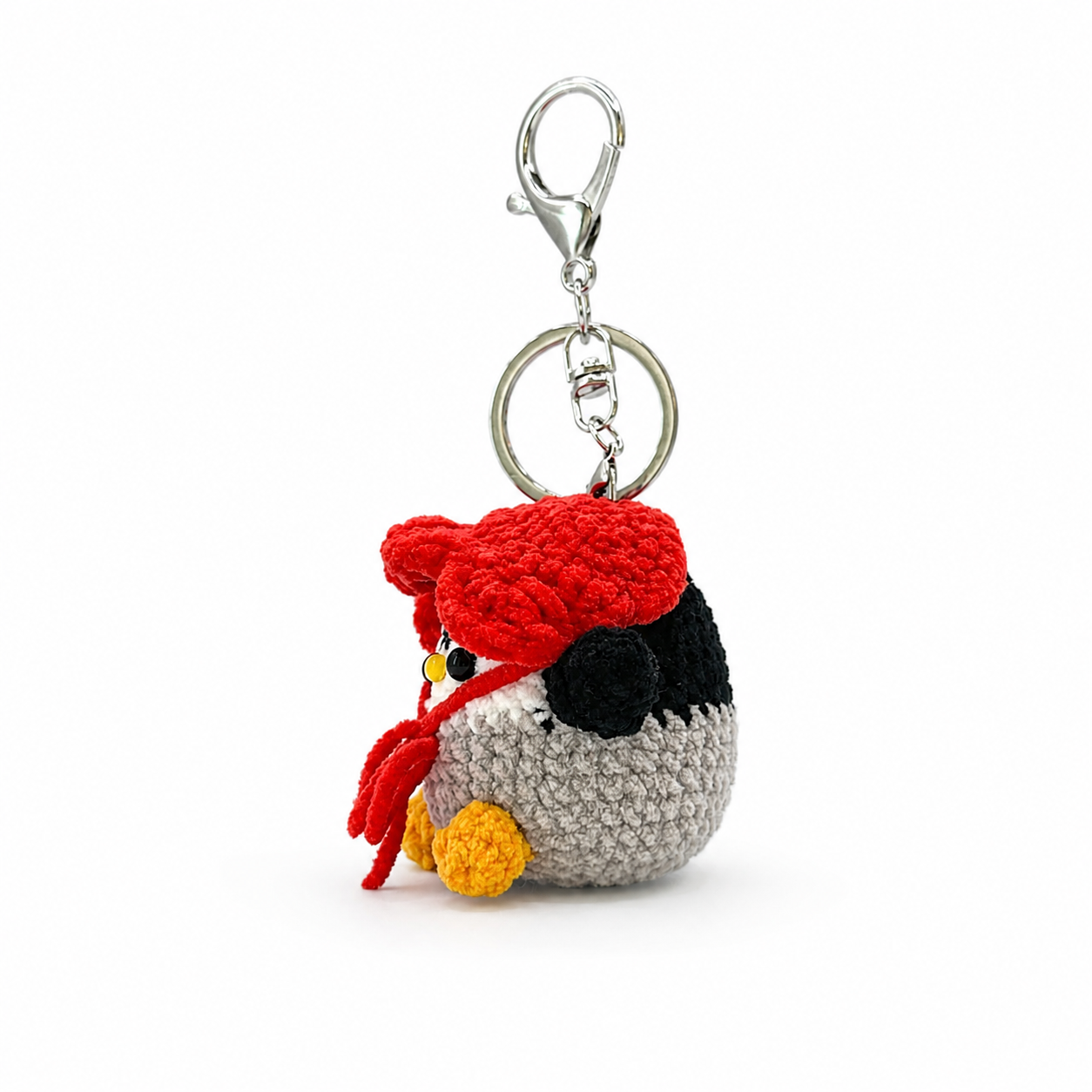 Headphone Penguin Crochet Keychain Bag Charm