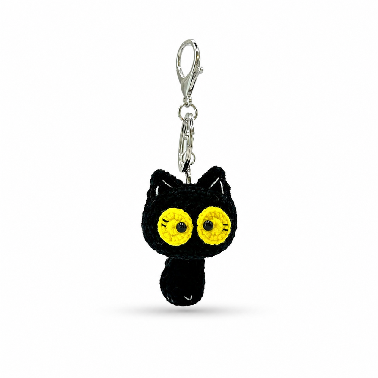 Big Eyess Cat Crochet Keychain Bag Charm