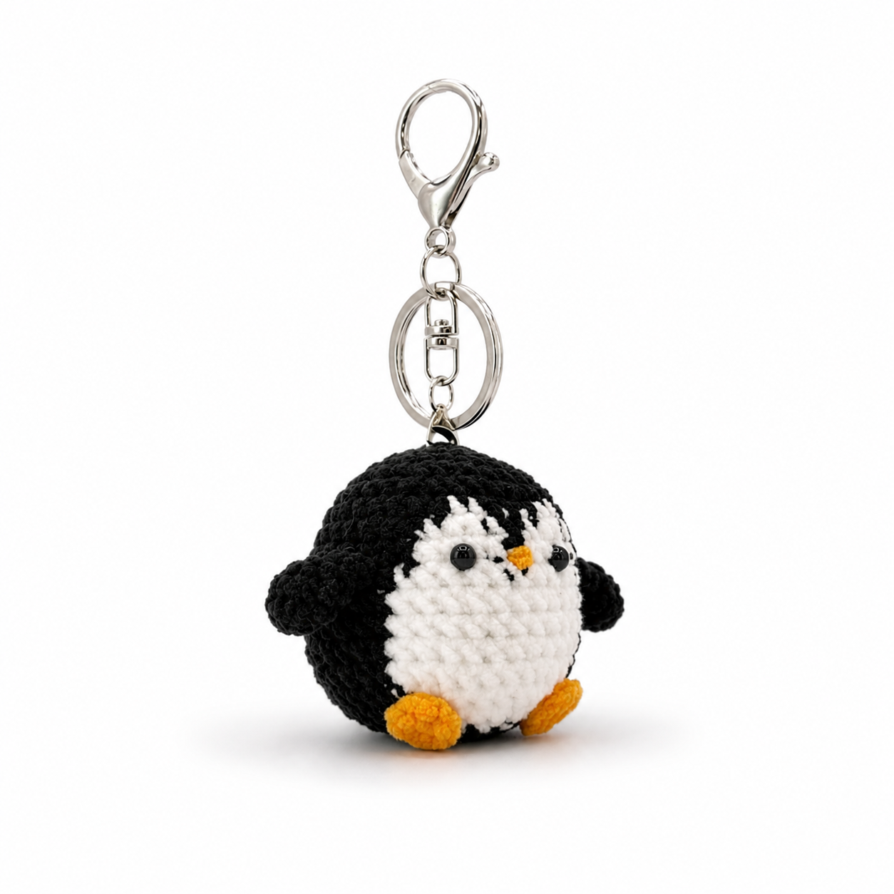 Penguin Crochet Keychain Bag Charm